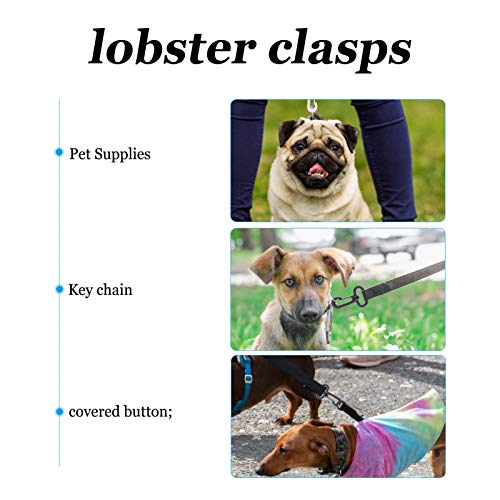 Aboofan 20 peças de ganchos giratórios para animais de estimação, fivela, coleira para cães, chaveir