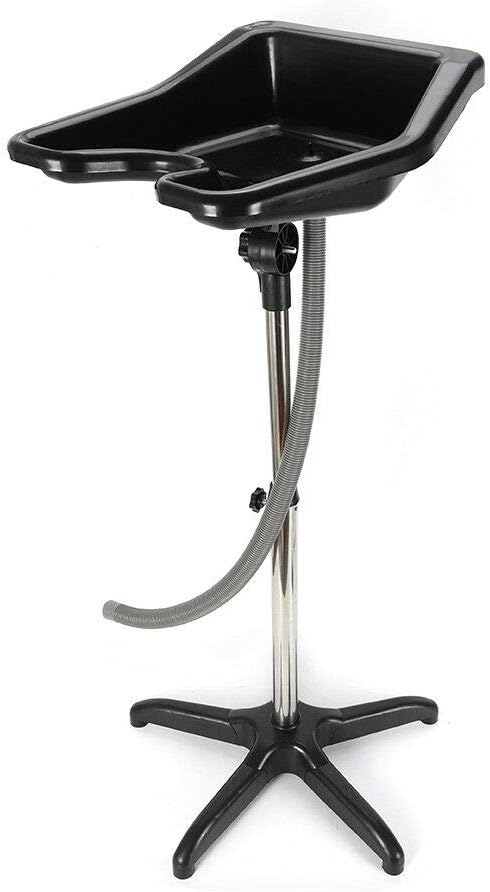 Portable Backwash Shampoo Sink,Mobile Salon Washing Hair Basin Adjustable Shampoo Basin Stand