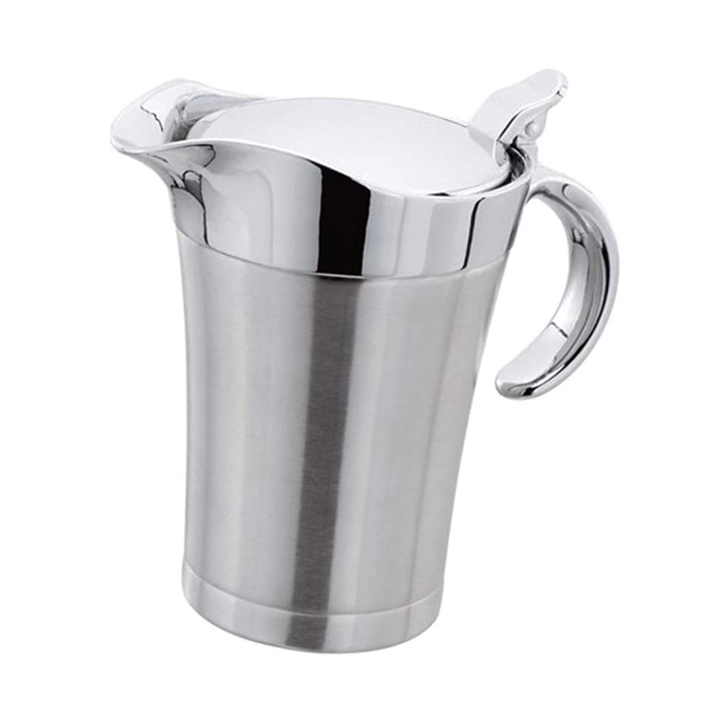 2 Stück 750ml Edelstahl Isolierter Sauciere Saucenbecher Sauce Schüssel mit Deckel