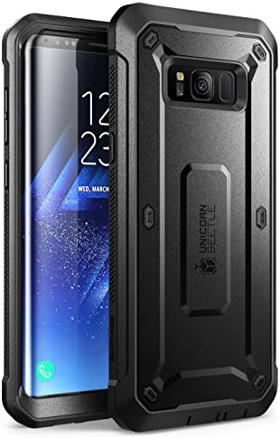 SUPCASE for Galaxy S8 Plus Case with Built-in Screen Protector, Black