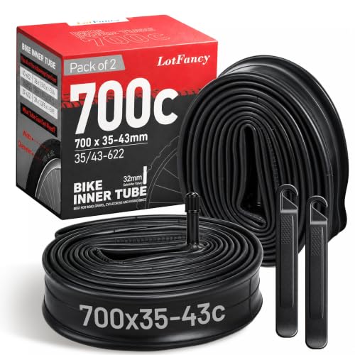 LotFancy 700x35-43c Schrader 2-Pack