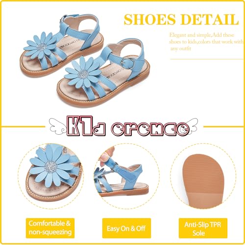 Image of Kiderence Toddler Girls Sandals Little Girls Kids Summer Shoes Toddler Sandals