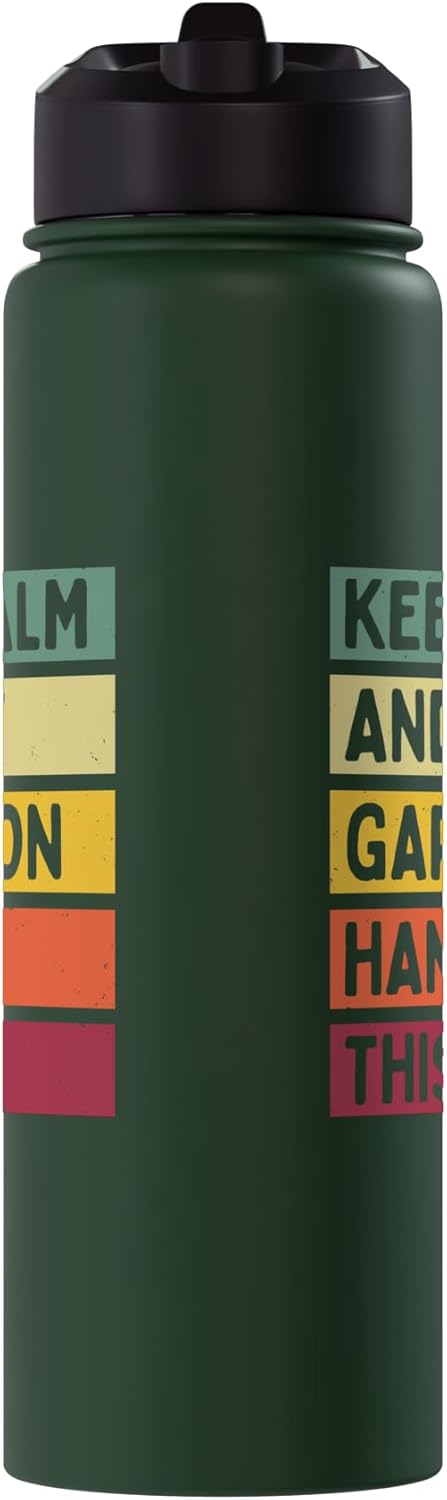 Keep Calm And Let Garrison Handle This Funny Custom Retro Stainless Steel Insulated Water Bottle