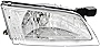 Compatible with Nissan Altima Headlight Lamp 1998 1999 Halogen Passenger Right Side