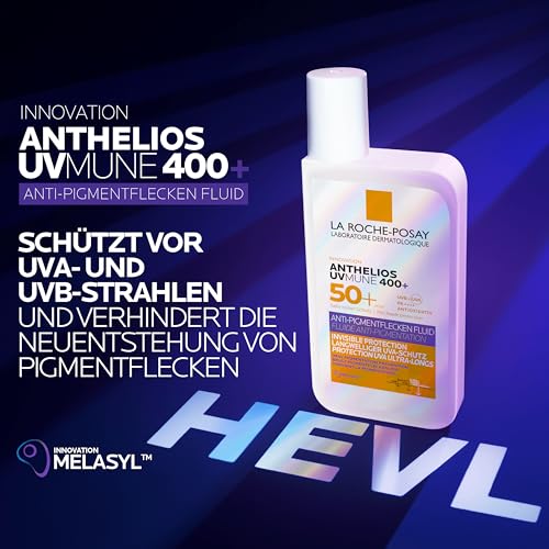 La Roche-Posay Anthelios UVMUNE 400 Anti-Pigmentflecken Fluid LSF 50+, Effektiver Sonnenschutz mit Mexoryl 400 gegen langwellige UV-Strahlen, Für zu empfindliche, zu Pigmentflecken neigende Haut, 50ml 6