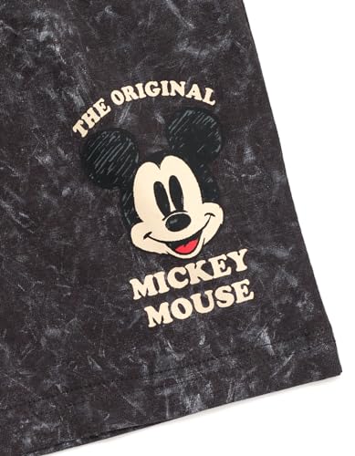 Image of Disney Mickey Mouse Vintage Wash T-Shirt and Shorts Outfit Set Toddler to Big Kid Sizes (2T - 10-12)