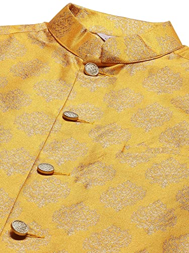 Image of Jompers Men's Woven Design Nehru Jacket.
