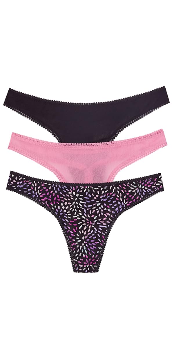 OnGossamer womens Ongossamer Mesh Hip G Thong 3 Pack