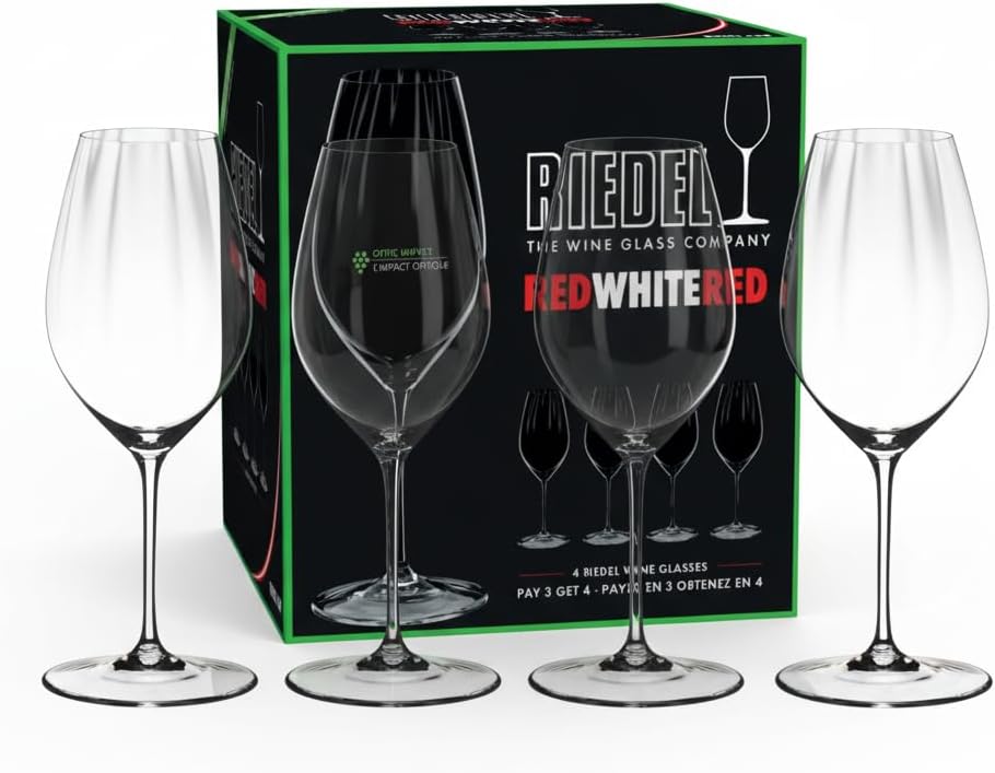 Riedel Performance Red Or White Wine Crystal Glasses, Set of 4