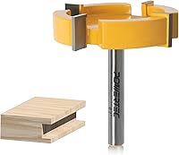 Vista 28 de Juego de broca de enrutador POWERTEC T Track y 10 juegos de pernos de tuerca T-Track de 1/4" hexagonal, broca de enrutador T Track con punta