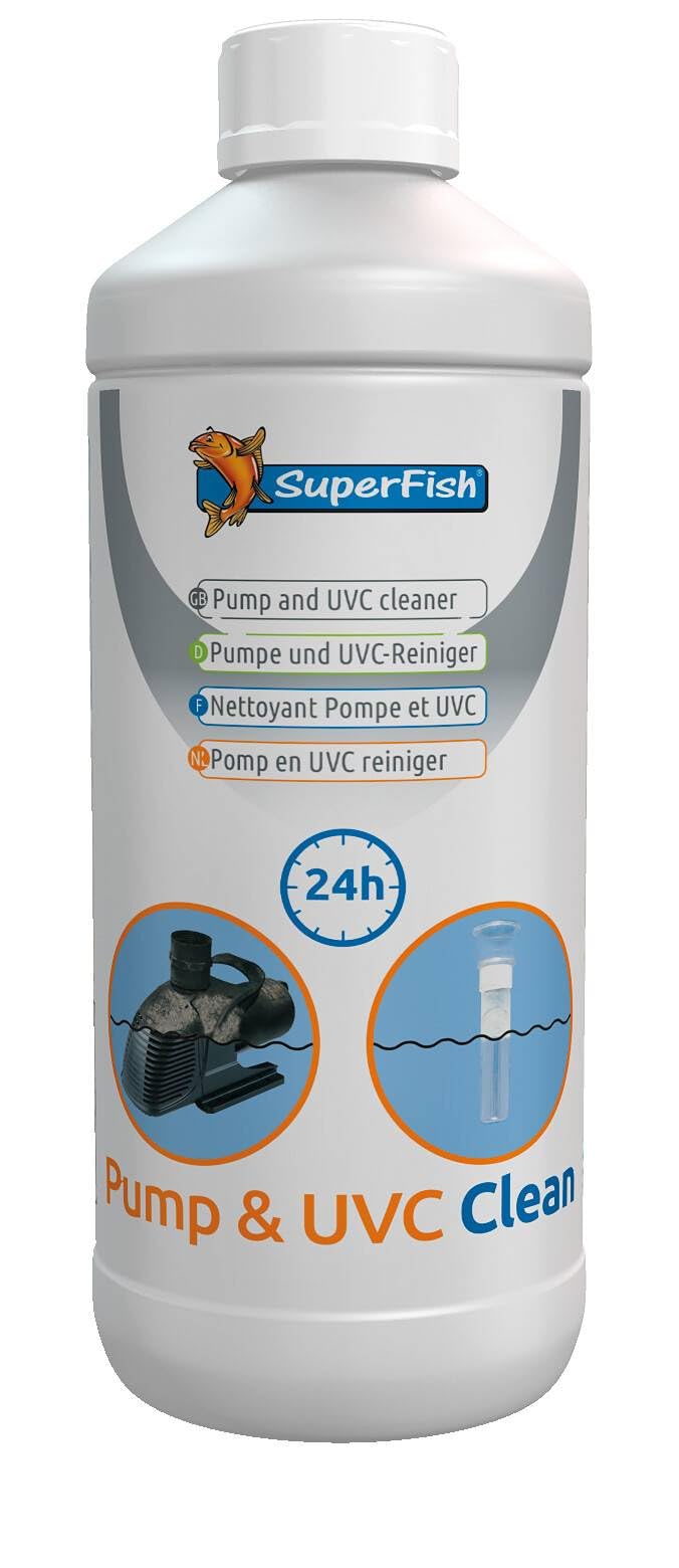 Superfish Pump & UVC Clean 1L Pump UVC Filter Cleaner Removes Limescale Fish