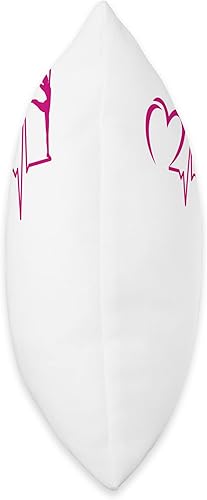 Miniatura 2 de Cool majorette baton twirling gifts Awesome Gymnasts Heartbeat Dance Baton Twirler Throw Pillow, 18x18, Multicolor