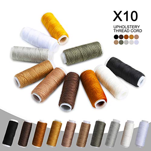 XINDA - Set di 32 attrezzi da cucito in pelle, per...