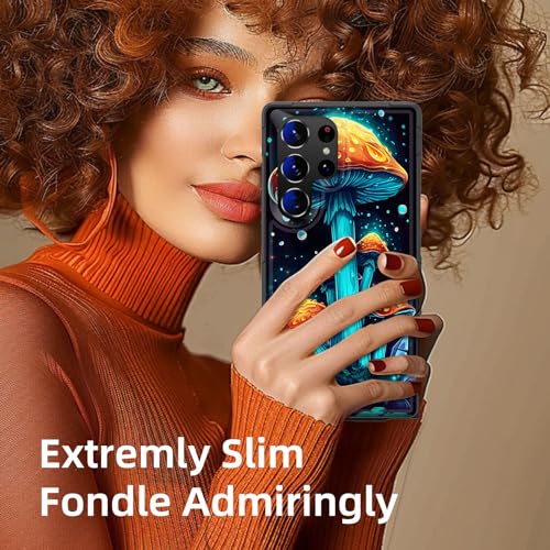 GFEWYTJYJ for Galaxy S24 Ultra Case,[10 FT Military Grade Drop Protection] Non-Slip Heavy Duty Shockproof Phone Case for Samsung Galaxy S24 Ultra 6.8 inch 2024,Magic Mushrooms - image 6