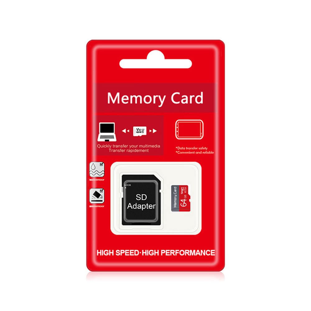 64GB TF Memory Card, Class 10 UHS-I Ultra High Speed SD TF Card with Adapter