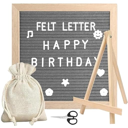 Tbintul Tablero de letras de fieltro, 25 x 25 cm, Letter Board Retro, 340 Caracteres, Marco de Madera, para Citas, Notas y Anuncios, Tablero de Mensajes, Pared y Mesa (Gris) | Ya disponible en tu tienda friki favorita! En mundofriki.es! Tbintul Tablero de letras de fieltro, 25 x 25 cm, Letter Board Retro, 340 Caracteres, Marco de Madera, para Citas, Notas y Anuncios, Tablero de Mensajes, Pared y Mesa (Gris) | Ya disponible en tu tienda friki favorita! En mundofriki.es!