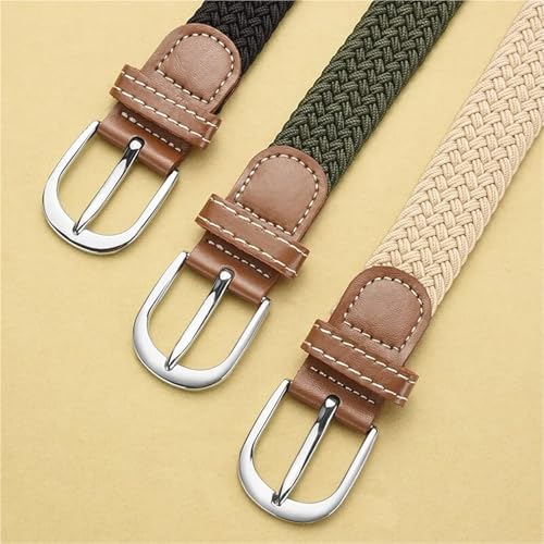 Women's Belt Casual Woven Elastic Belt Outdoor Sports Belt Belt Jeans Suit Pants Women's4