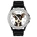 Produktbild Timest - Chihuahua - Strass Damenuhr mit Silikonarmband Rund Analog Quarz SGP220
