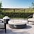 COSIEST 42" Outdoor Propane Fire Pit Table w Tank Cover & Wind Guard, Round Gas Fire Pit Table with Concrete & Wood Grain Design, 50000BTU Fire Tables for Patio, Backyard, Garden
