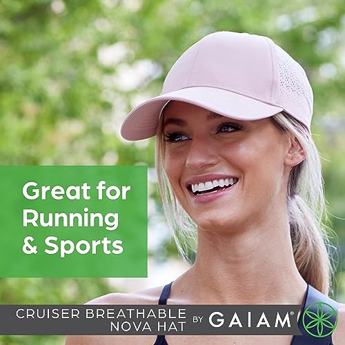Image of Gaiam Cruiser Breathable Baseball Cap, Ponytail, Women | Lightweight & Breathable | Ponytail Hole | Adjustable Fit | Running, Hiking & Workouts | Women's Cap