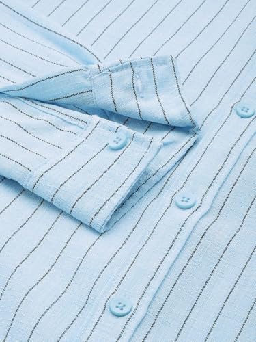 Image of The Indian Garage Co Men's Slim Fit Casual Striped Shirt