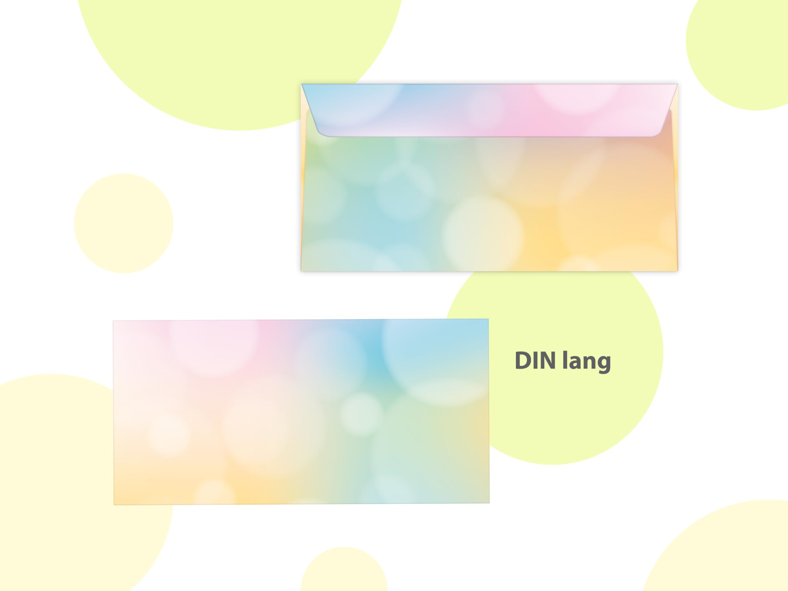 Briefpapier-Set 250 Druckerpapier DIN A4 + 250 Umschläge DIN-lang haftklebend Motiv Blätterzweige beidseitig beschriftbar und bedruckbar für Frühlingspost Ostern Taufe Kommunion Konfirmation Basteln