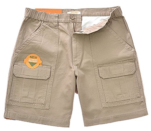 Savane Mens Comfort Hiking Cargo Shorts (54, Aluminum)