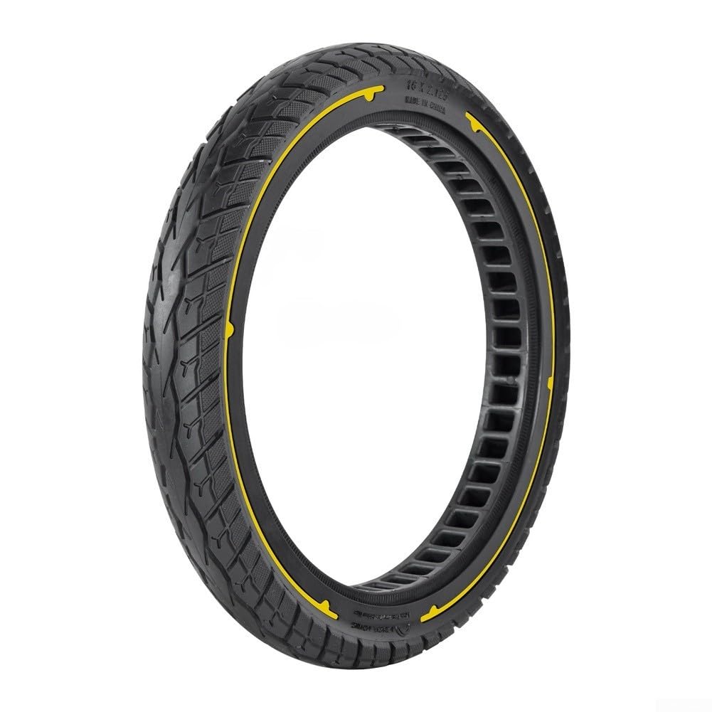 Pneumatico in gomma piena, 40,6 x 5,6 cm, antiforatura, per e-bike e sedia a rotelle, bassa manutenzione, non richiede gonfiaggio