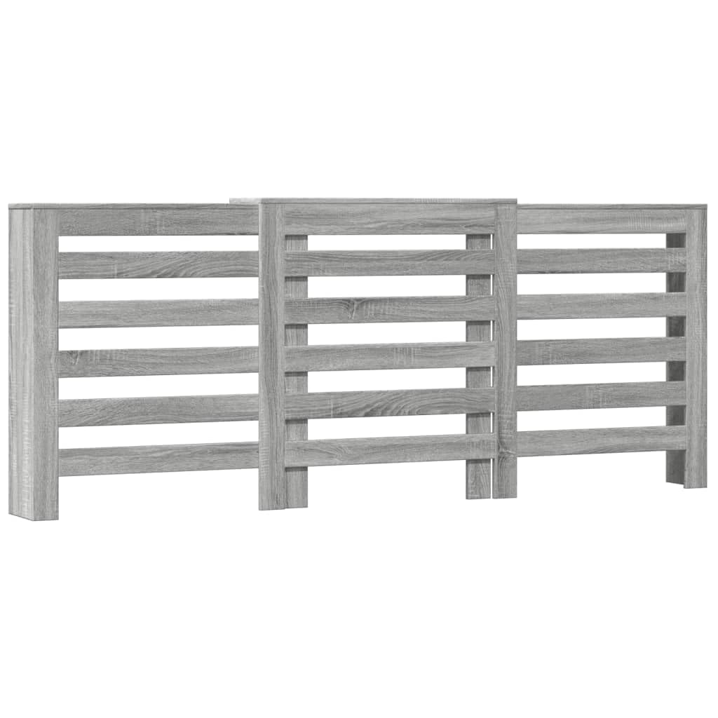 vidaXL Radiator Cover, Heater Cover for Living Room Hallway, Slat Cabinet for Decorative, Heater Shelf, Radiator Shelf, Grey Sonoma Engineered Wood