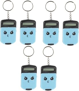 Ciieeo 6 Peças Calculadora Aritmética Mini Calculadora Chaveiro Calculadora Portátil Calculadora Fofa Chaveiro Calculadora Chaveiro Enfeites De Escritório Mochila Infantil De Plástico