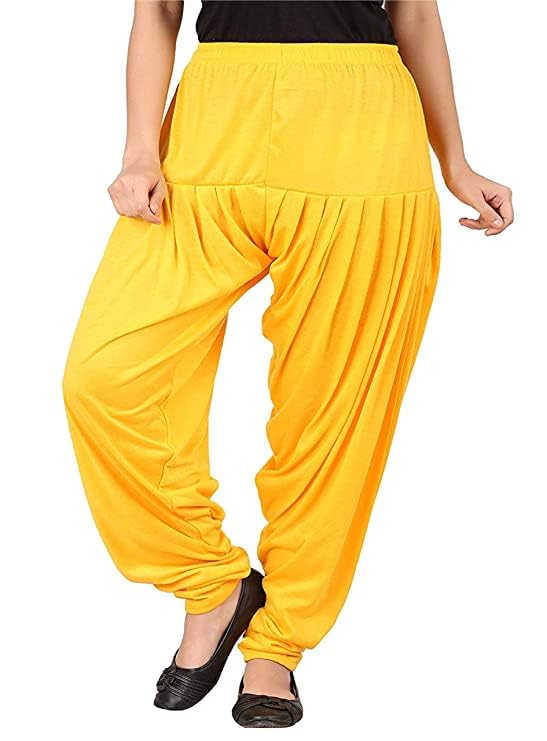 Ultra Soft Rayon Viscose Solid Attractive Pleated Pattern Casual wear Patiala Pants for Womens-image-24