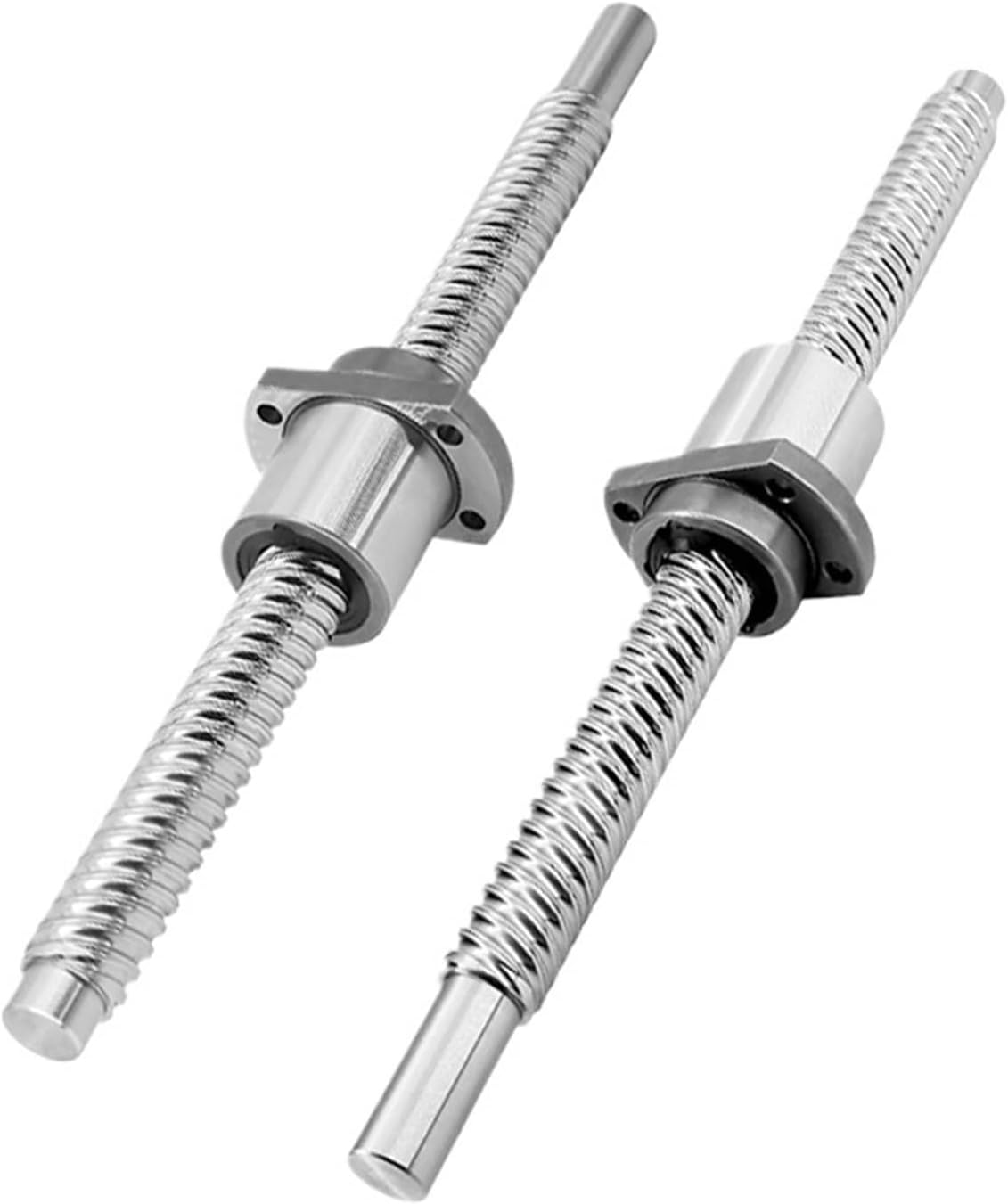 SFK1002 SFK1004 Ball Screw 10mm Miniature Ball Screw 100mm-550mm CNC Micro Ball Screw for 3D Printer(500mm,SFK1002)