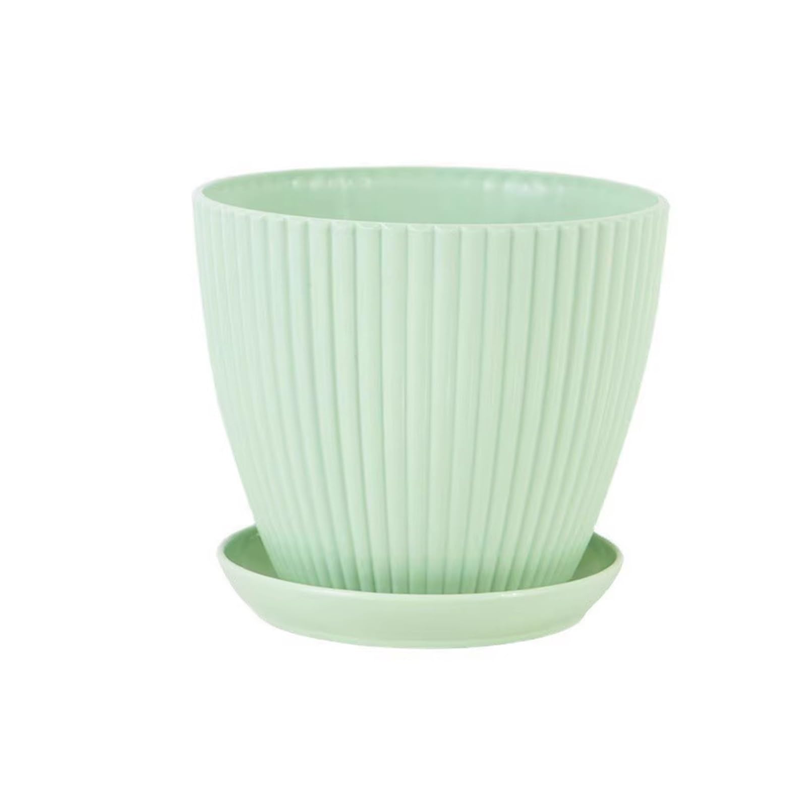 Lkvent Plant Pots with Tray Round Plastic Flower Pots plant pots
