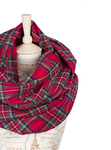Plaid Infinity Scarf (Red Royal Stewart Tartan)3