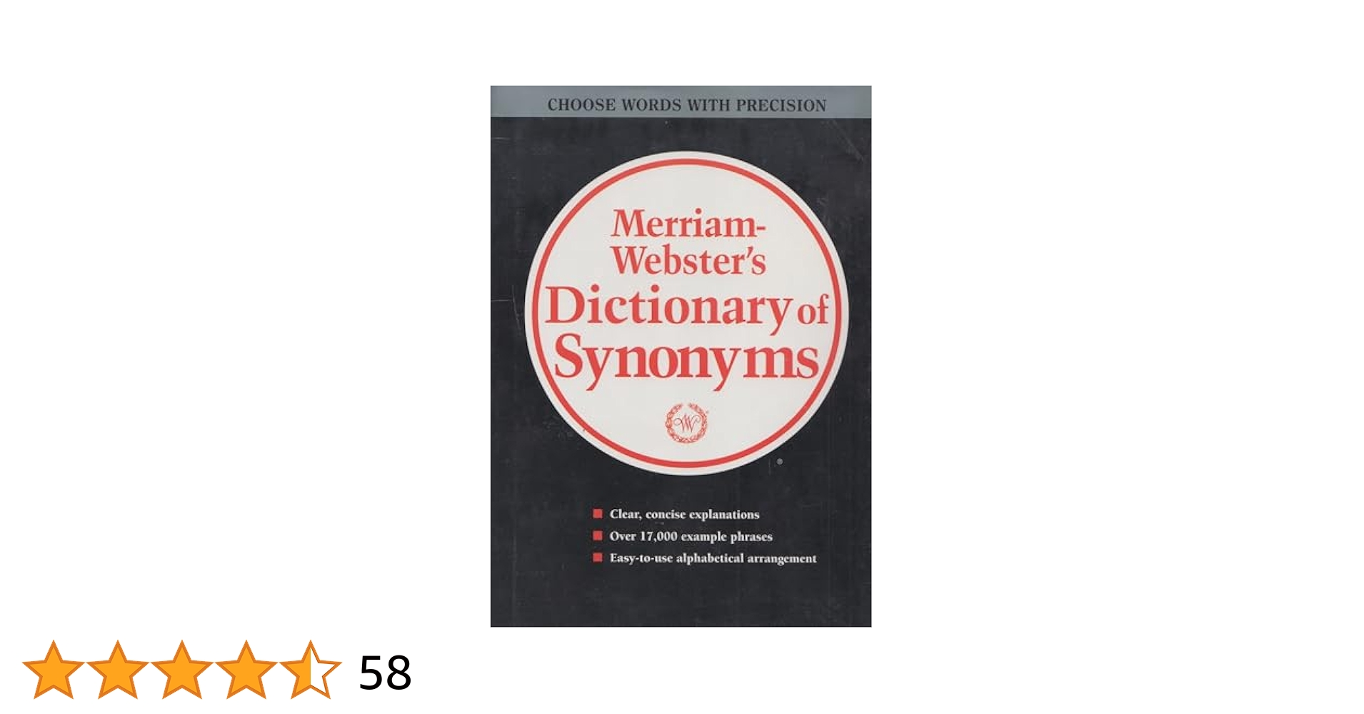 語学・辞書・学習参考書 Merriam Webster's Dictionary of Synonyms Merriam-Webster's Collegiate Dictionary, 11th Edition