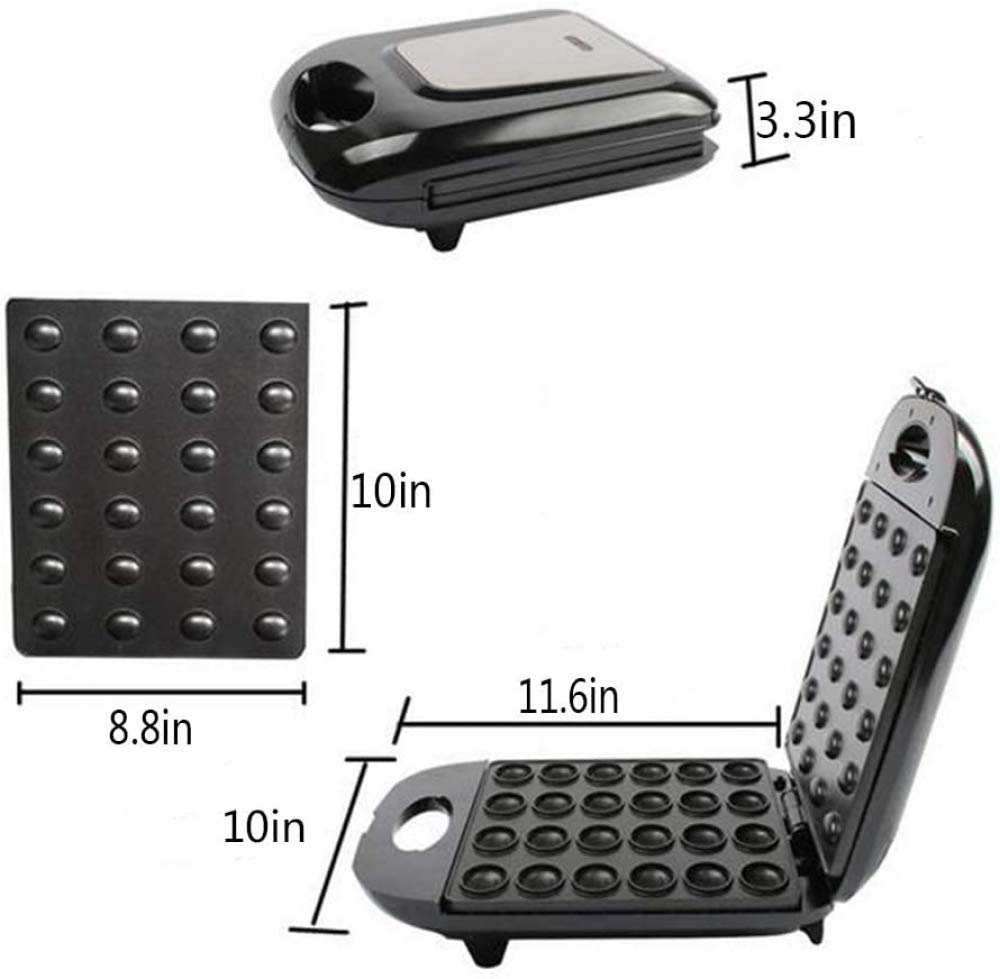 zaizai Electric Walnut Cake Maker, Automatic Mini Nut Waffle Bread Machine Sandwich Iron,Toaster Baking Breakfast Pan Oven
