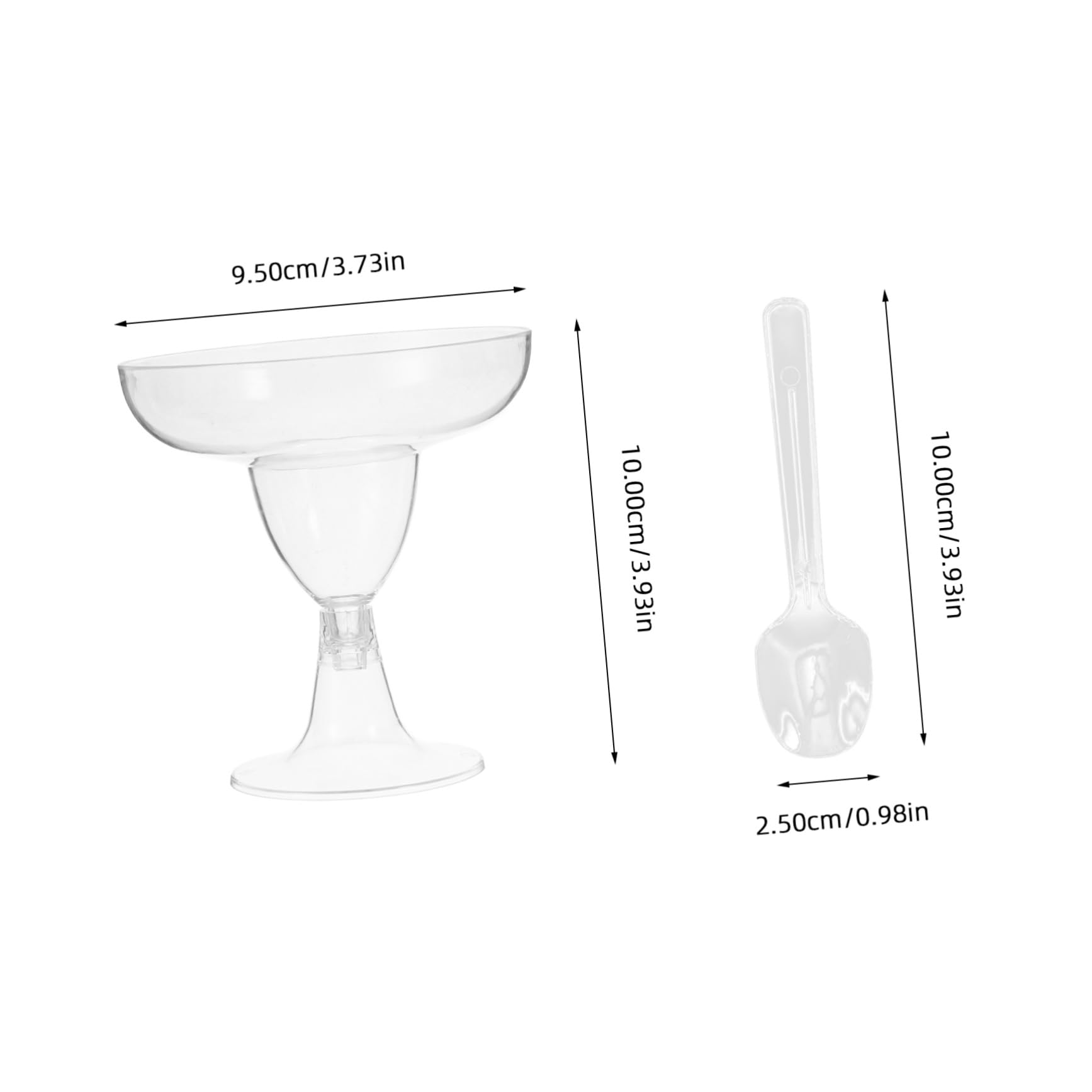 Unomor 10 Sets Dessert Cup Tiramisu Cup Replaceable Mousse Cup Party Pudding Cup Household Pudding Cup Party Supplies Portable Pudding Cup Delicate Mousse Cup Transparent