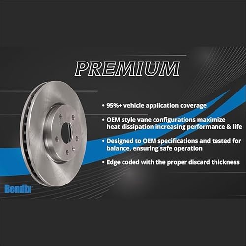 image for Bendix Premium PRT1194 Front Brake Rotor for American Motors Eagle 198