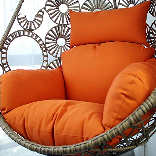 Wicker rattan Hanging egg Chair pads, Outdoor Patio Balcony Lounge Multiple colour (color : G, Size : 120x85x15cm(47x33x6inch))