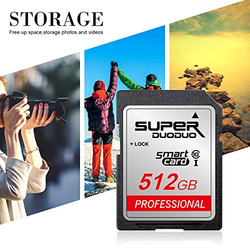 512Gb Sd Card 512Gb Memory Card High Speed Class 10 For Camera Computer Game Console, Dash Cam, Camcorder, Surveillance, Drone #TOP7