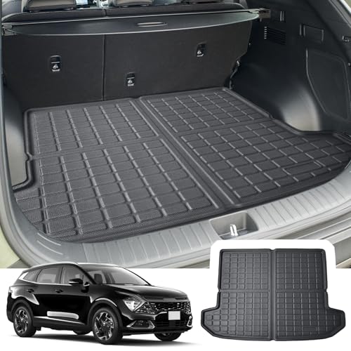 CDEFG Compatible avec Kia Sportage NQ5 V 2022-2024 2025 Tapis de Coffre, Bac de Protection Antiderapant De Cargaison Plancher Résistant Rayures Plateau...