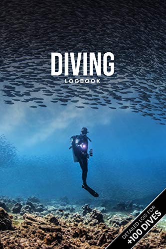 Scuba Diving Log Book Dive Diver Jourgnal Notebook Diary - School of Sardines: Marine Biology Biologist Snorkeling Notepad Record with 110 Pages in 6” x 9” Inch