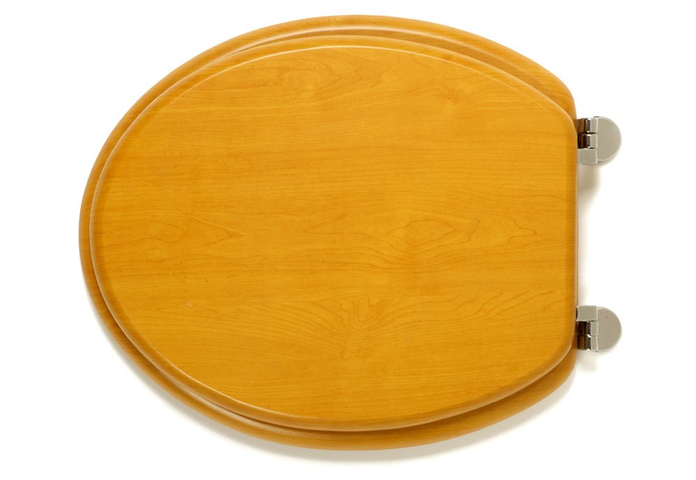 Antique Pine Effect MDF Toilet Seat