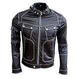 Classyak Fashion Original Leather Jacket, High Quality Slim-fit Moto Jacket, Xs-5xl (3X-Large)