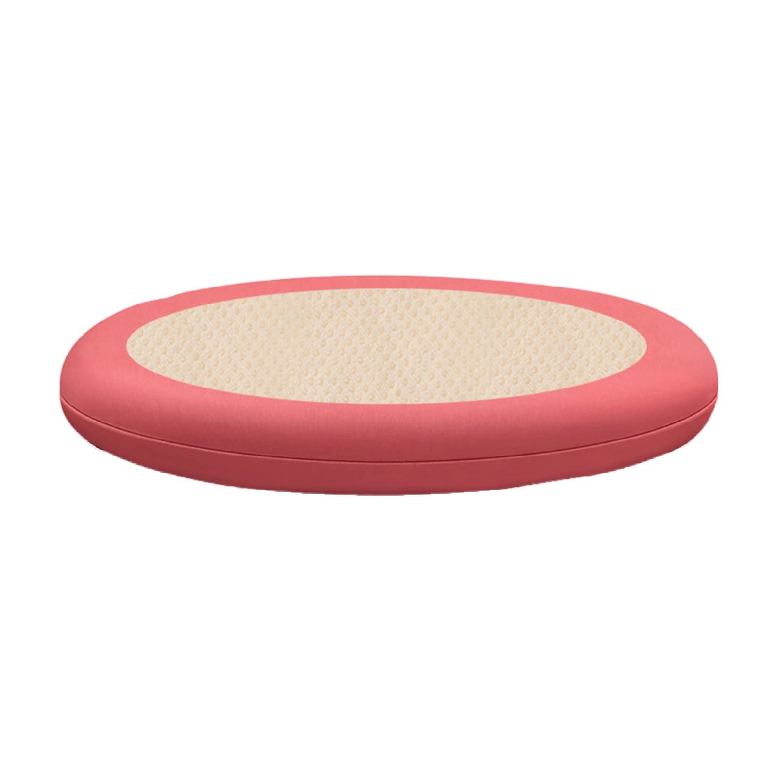 Chair Cushion For Dining Chairs Non Slip, Round Chasir Pads Memory Foam Anti-Deformation, Washable and Detachable Seat Cushion with Embedded Zipper and Hidden Non Skid Area Brick Red, 35cm/14in