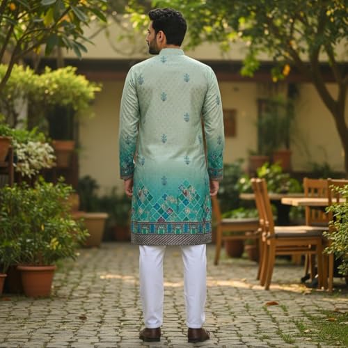 Image of Men's Traditional Kurta for Men | Ethnic Wear Kurta for Festive, Wedding & Casual Occasion | Stylish Regular Fit Kurta for Men