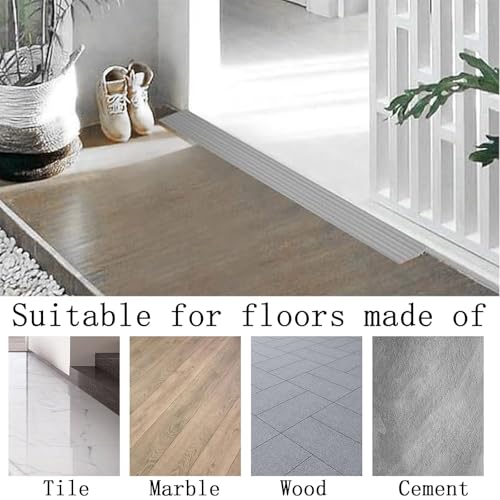 Rampa umbral de caucho para silla de ruedas 90x7.5x1.5 cm miniatura 6