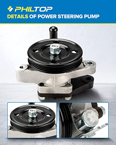 Philtop Power Steering Pump With Wheels 2L Spectra 2004 2005 2006 2007 2008 2009,Sportage 2005-2010,Tucson/Spectra5 2005-2009 Power Assist Pump #TOP1