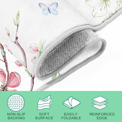 Tapete corredor lavable 2x6 floral ave miniatura 5