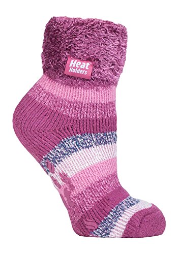 HEAT HOLDERS - Lounge Thermal Non Slip Bed Socks With Grip for Women (HHL07, 5-8 US)